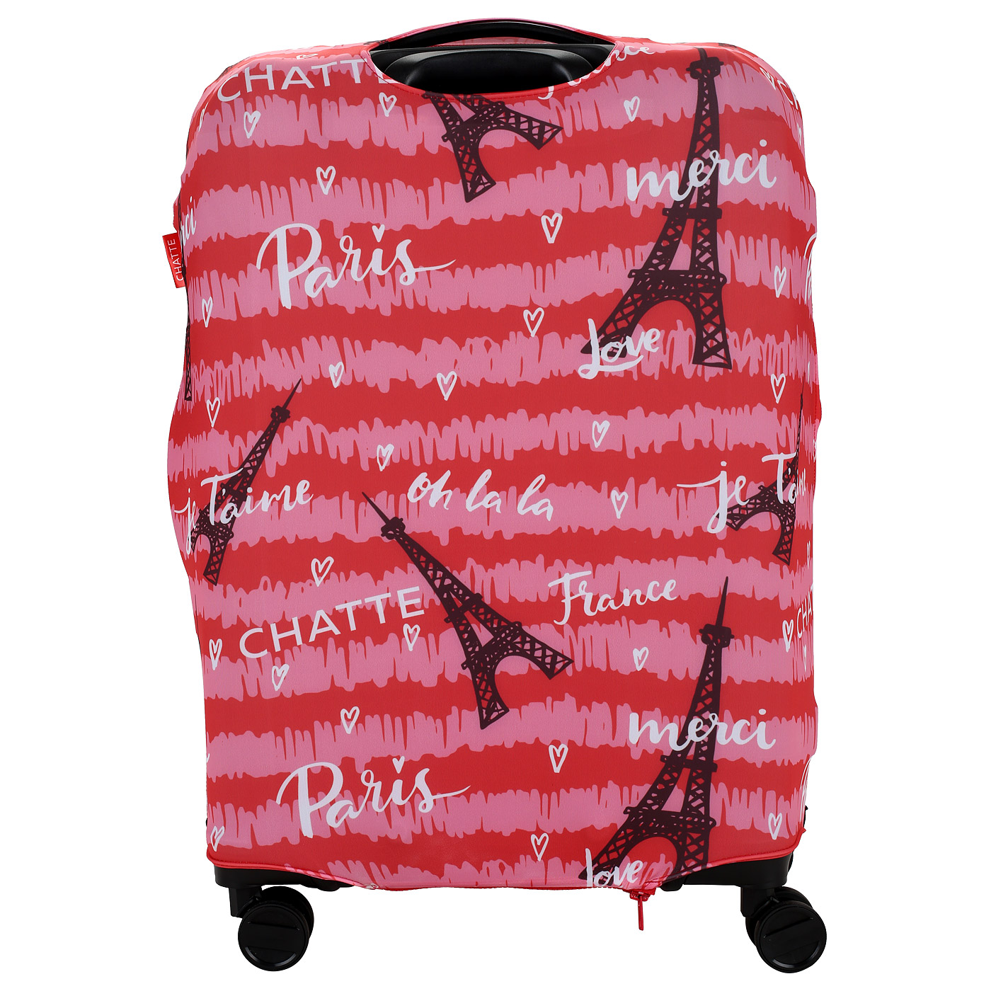 Чехол для небольшого чемодана Chatte Vie en Rose