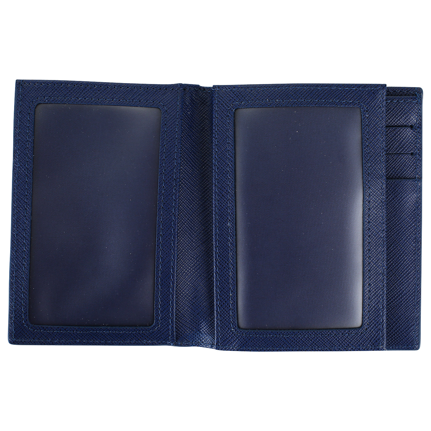 Синее мужское портмоне из сафьяна Lancaster Mathias