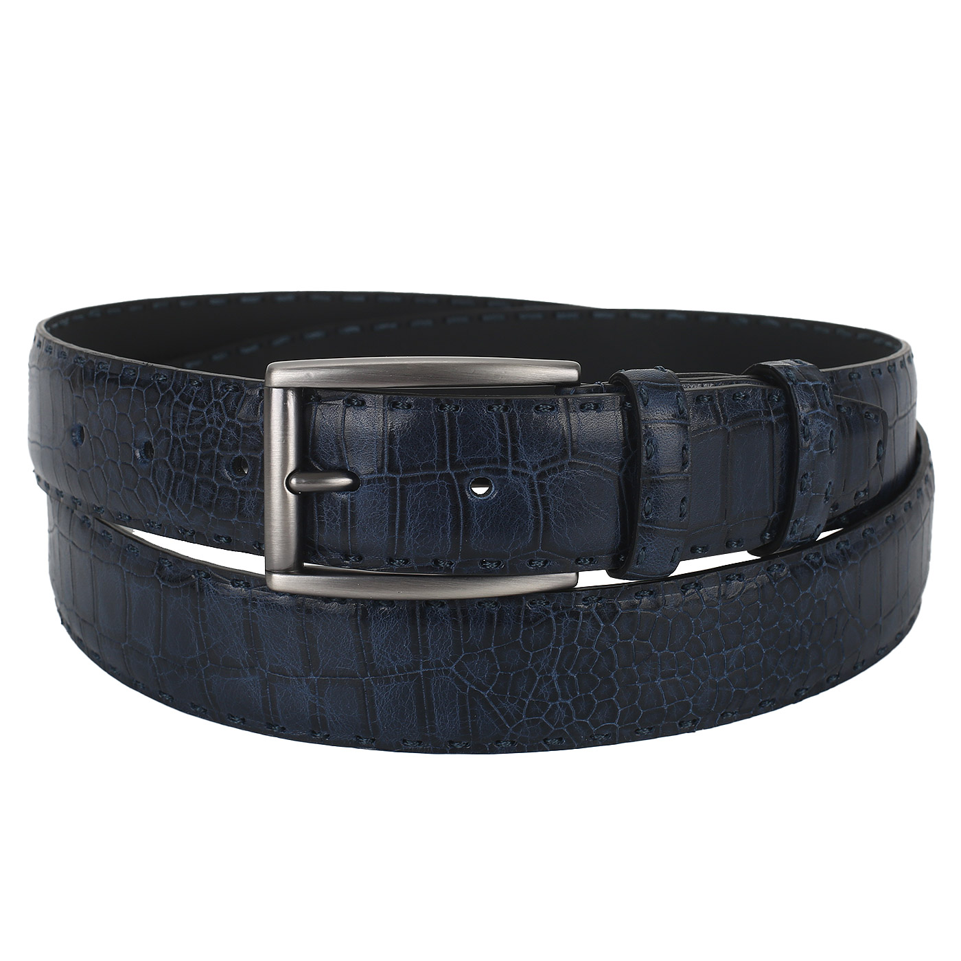 Mayrhoff Ремень с отделкой под кожу крокодила