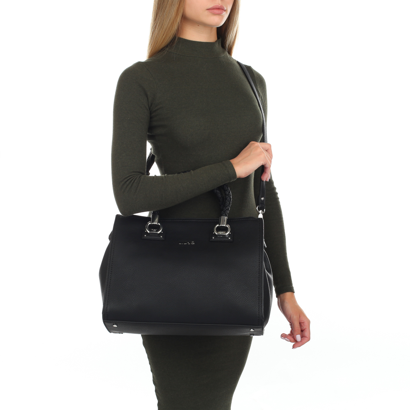 Черная сумка на молнии Liu Jo Manhattan