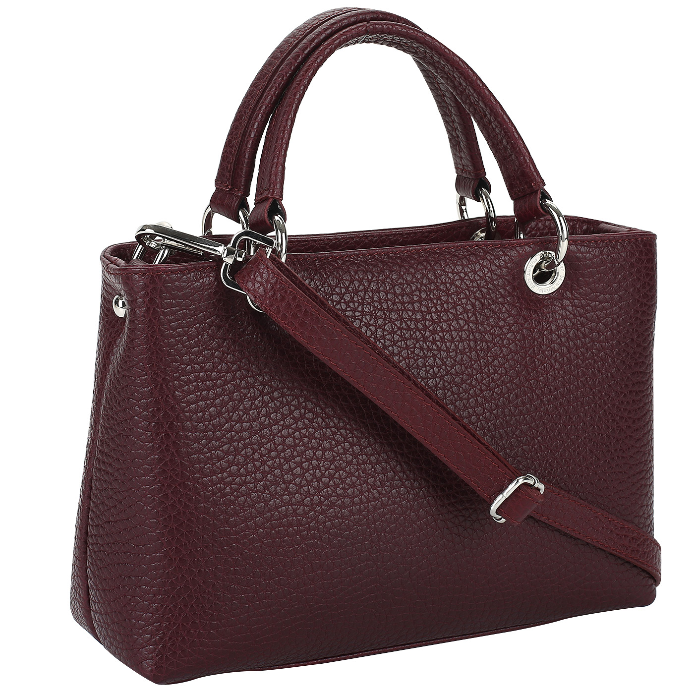 Бордовая кожаная сумка Sara Burglar Cherie Qerida