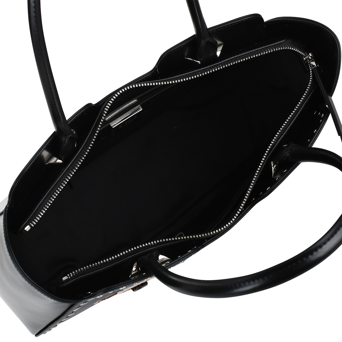 Черная сумка с вышивкой Cromia Rio