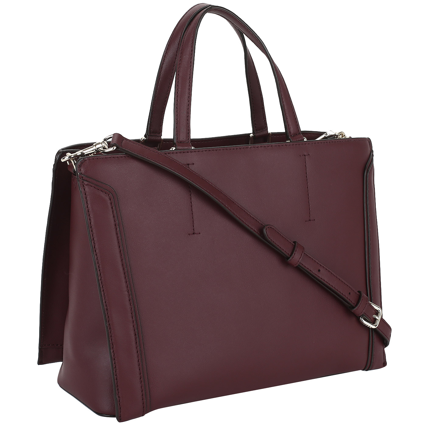 Кожаная сумка с тремя отделами DKNY Catherine