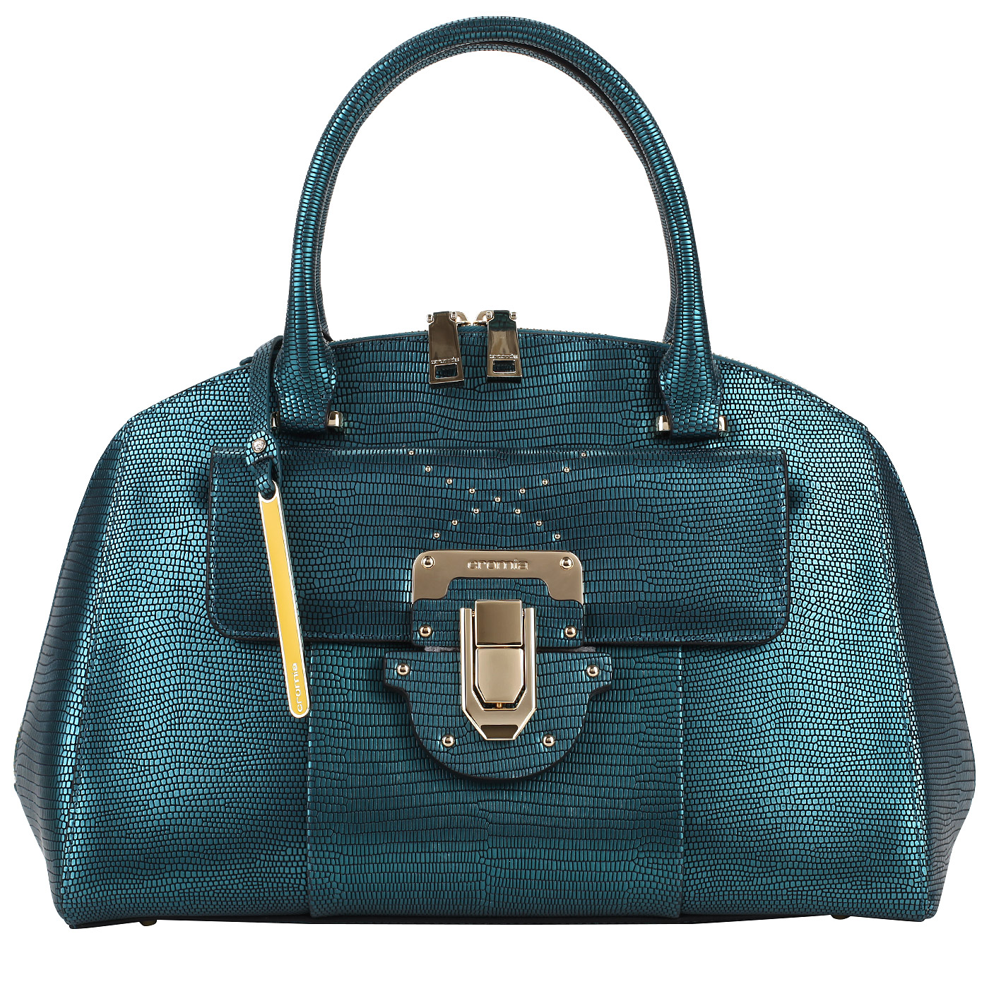 Cromia Кожаная сумка на двойной молнии