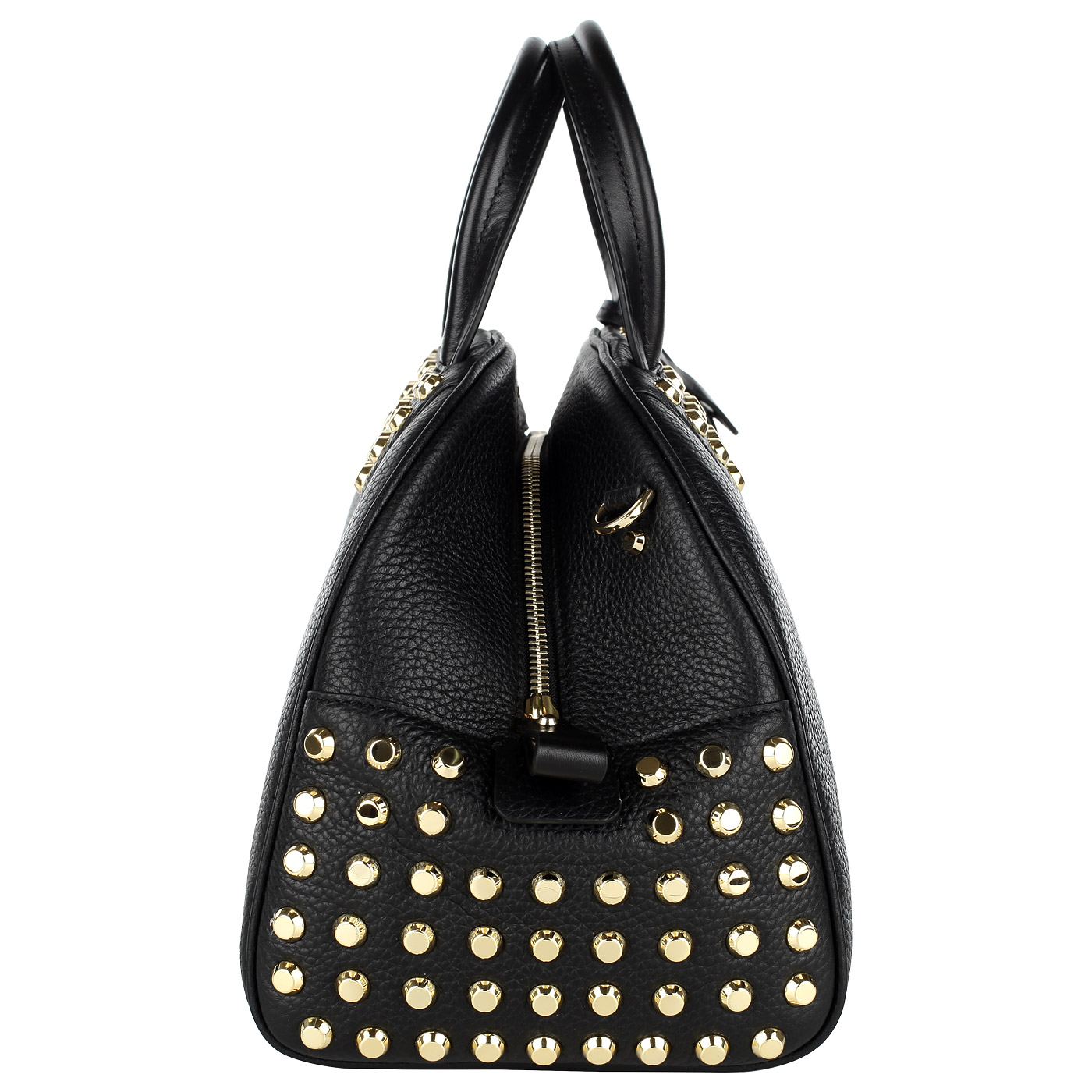 Вместительная кожаная сумка с металлическим декором Michael Kors Austin