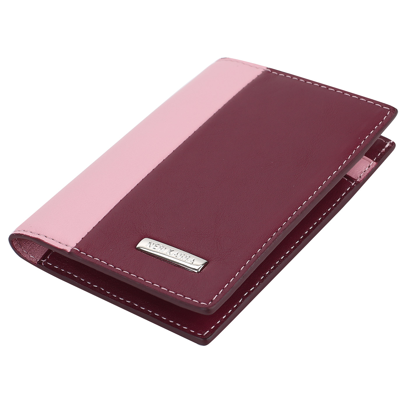 Двухцветная кожная визитница Neri Karra 