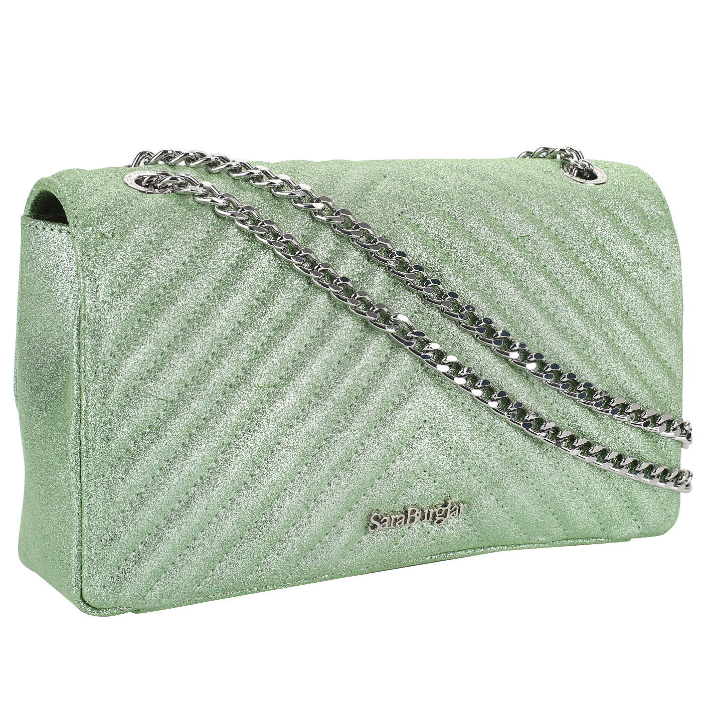 Металлизированная сумка через плечо Sara Burglar Giola Glitter