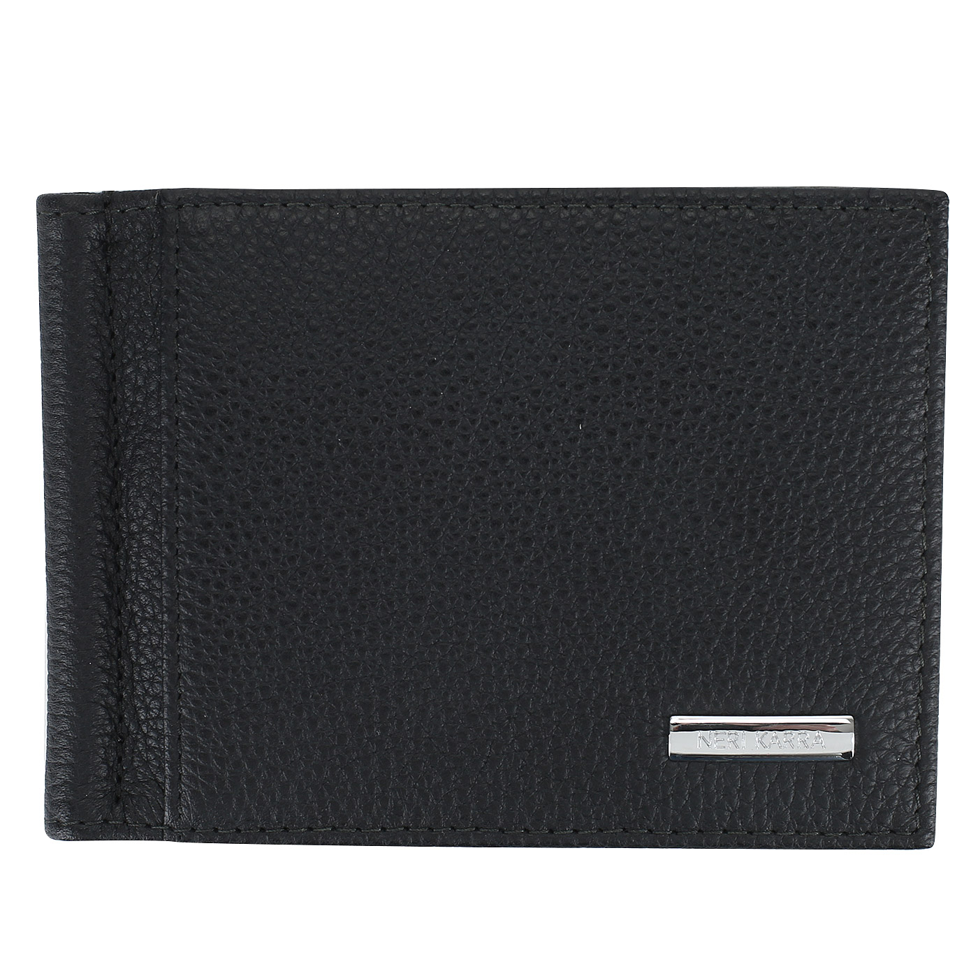 Neri Karra Зажим для купюр из черной кожи