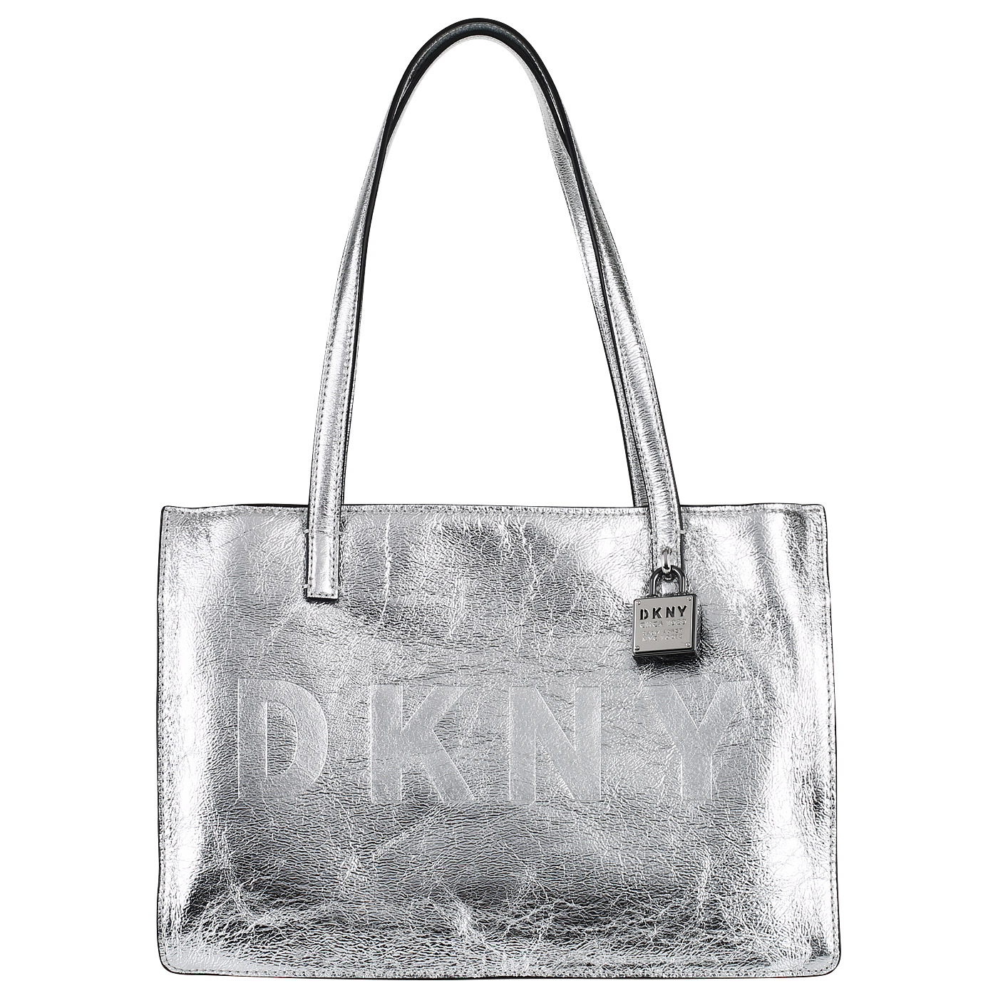 DKNY Сумка из металлизированной кожи