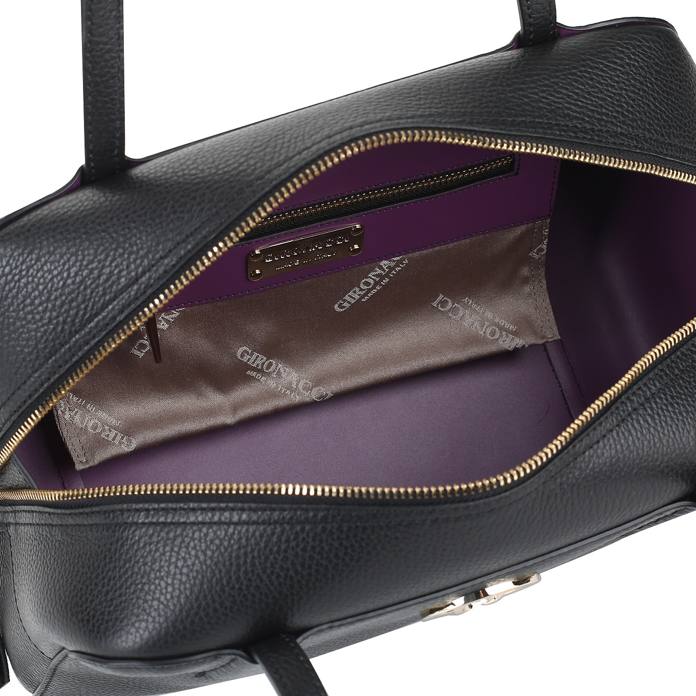 Сумка из кожи на молнии Gironacci 