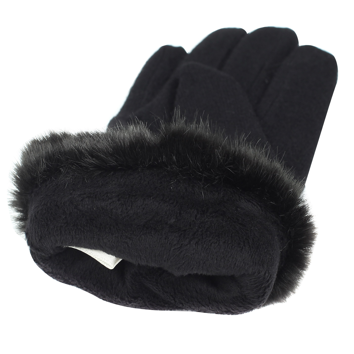 Женские черные перчатки Pia Rossini 