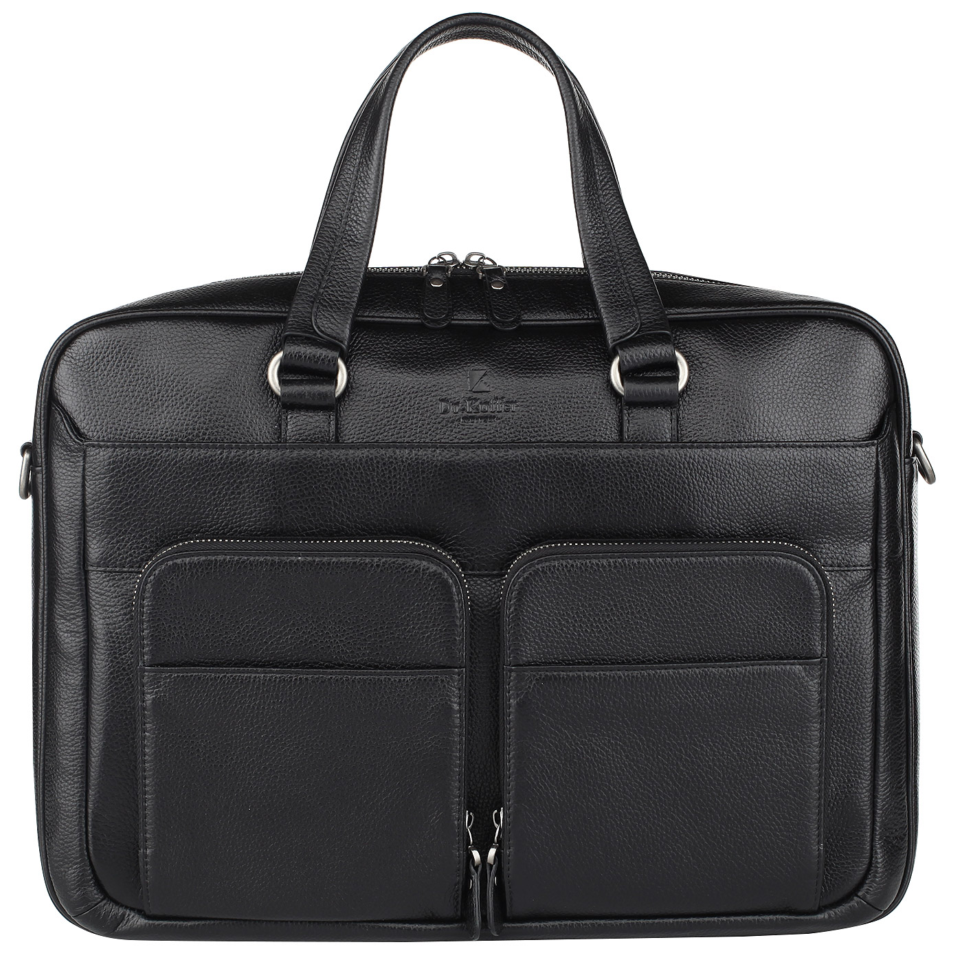 Dr. Koffer Деловая кожаная сумка с отделением для ноутбука
