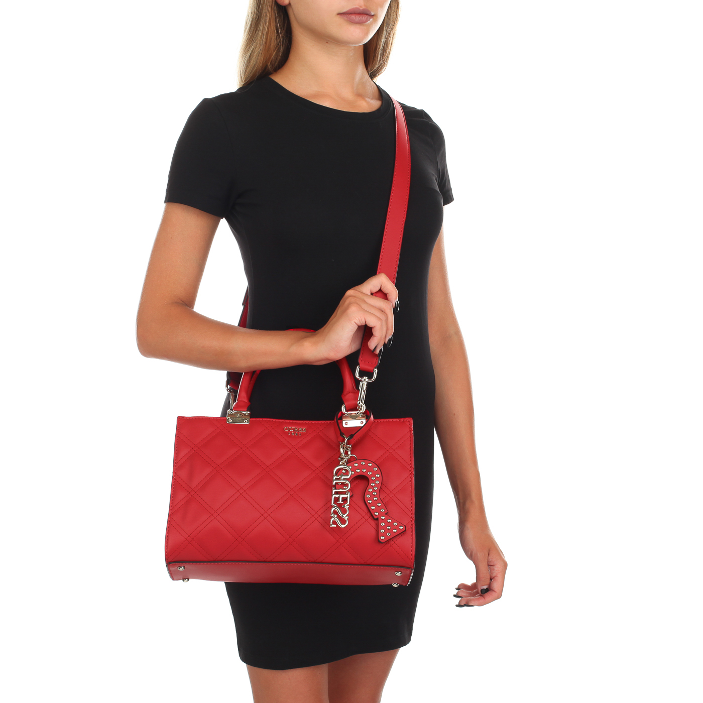 Стеганая сумка на кнопке Guess Guess Status