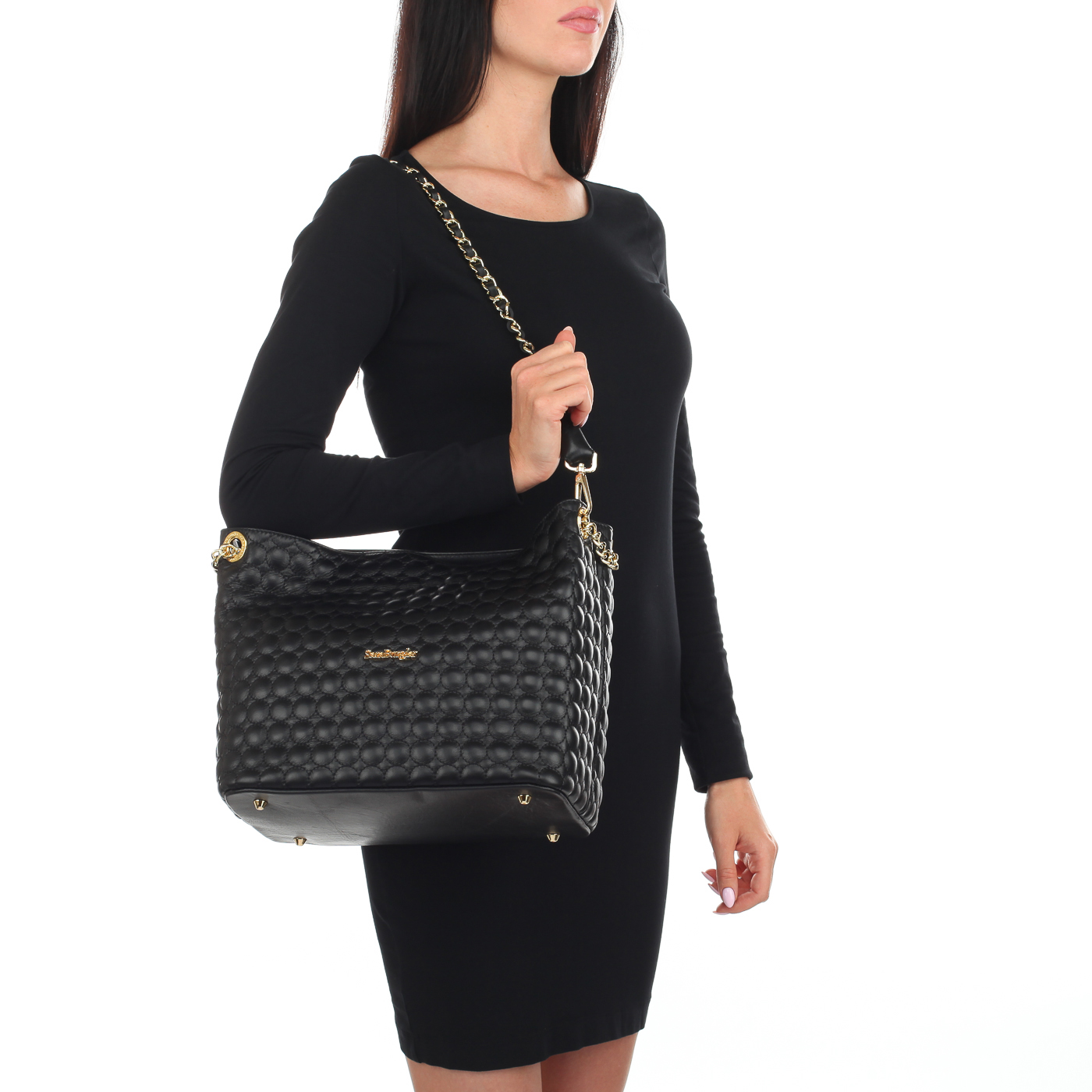 Стеганая сумка со съемным ремешком Sara Burglar Helen Ricamo