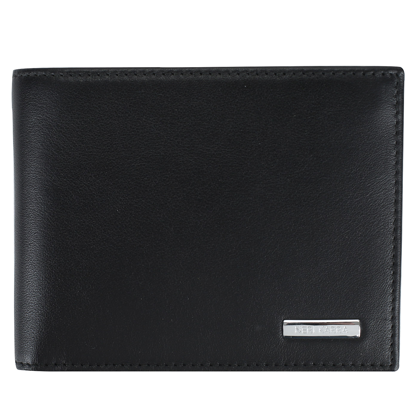 Neri Karra Черный кожаный кошелек