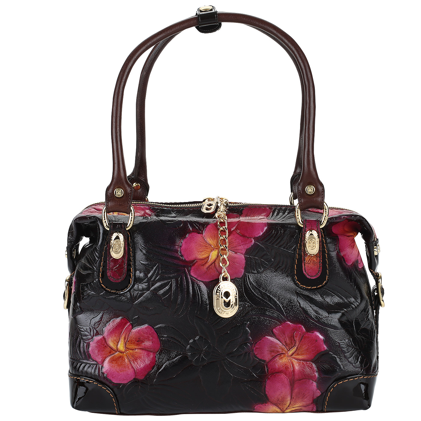 Marino Orlandi Бордовая сумка с тиснением