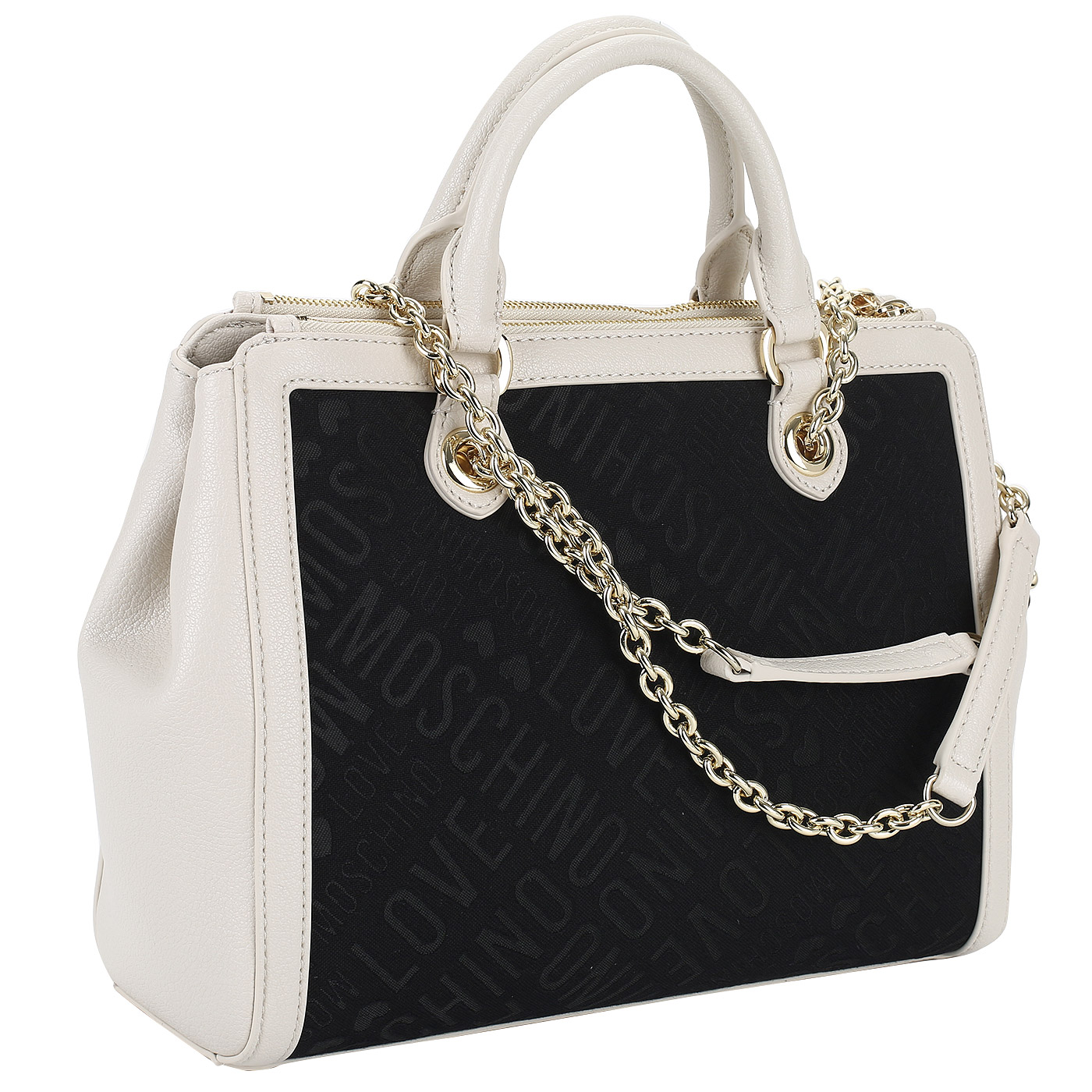 Сумка с логотипом бренда Love Moschino Logo Jacquard