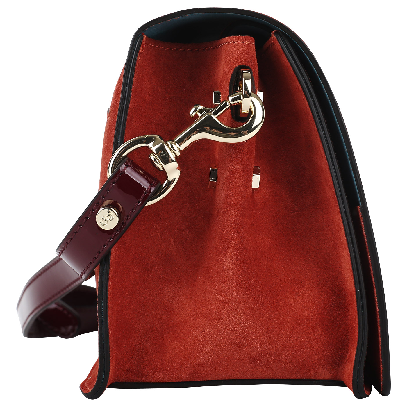 Замшевая сумочка через плечо Carlo Salvatelli Camoscio