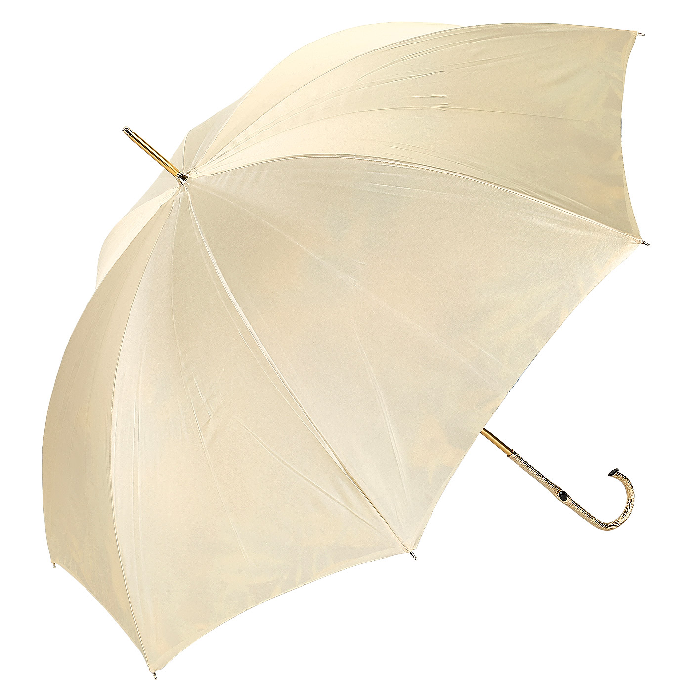 Зонт-трость бежевого цвета Pasotti 