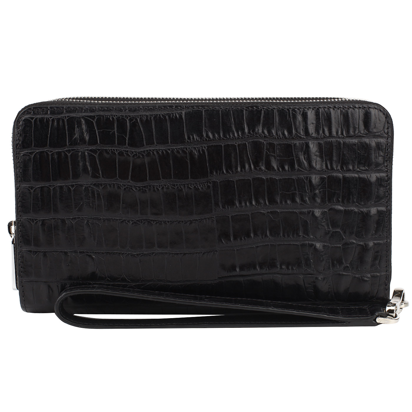 Черная кожаная барсетка Neri Karra 