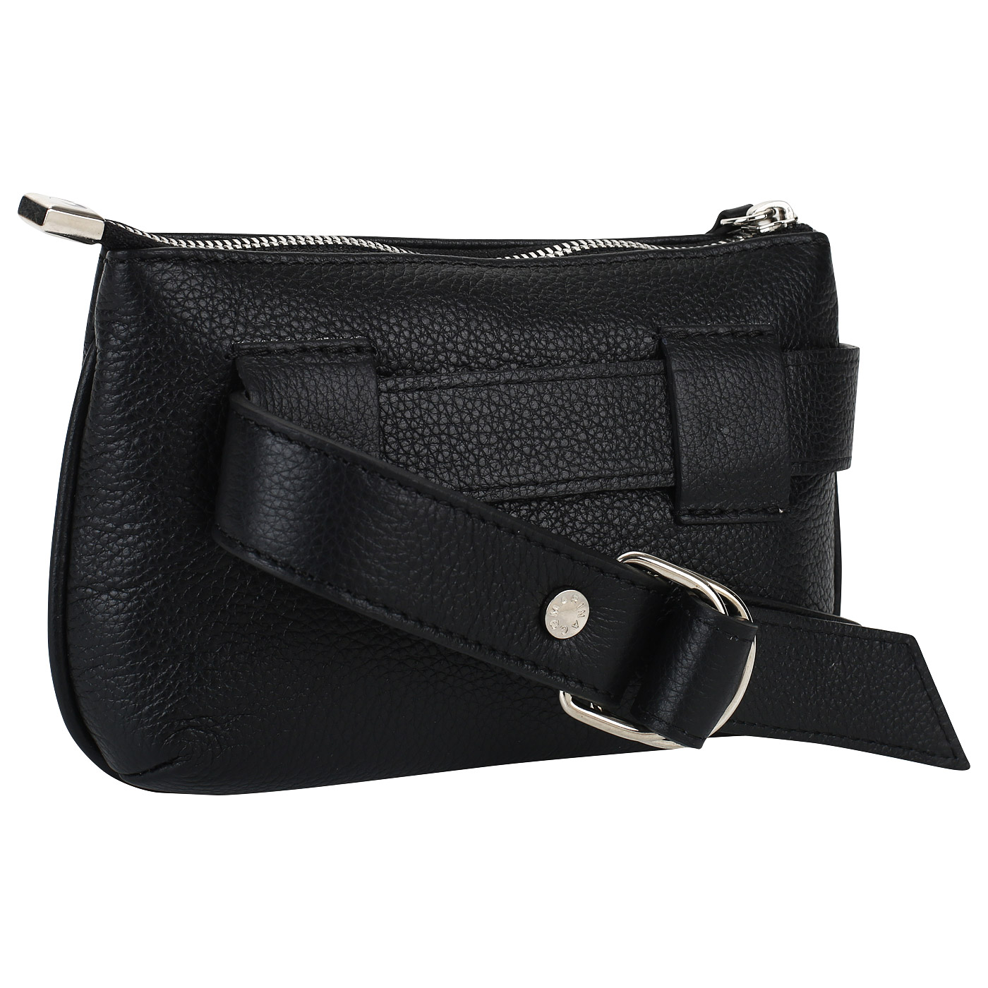 Черная поясная сумочка Marina Creazioni 