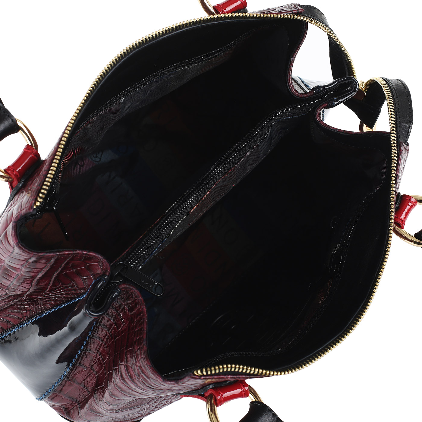 Сумка с отделкой под крокодиловую кожу Marino Orlandi 