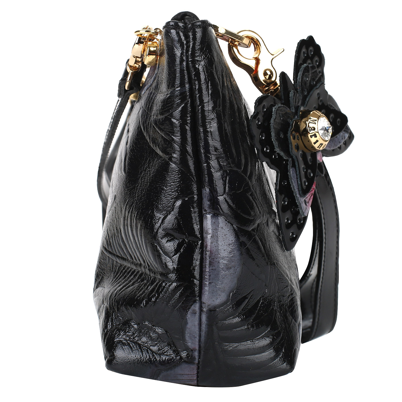 Кожаная сумочка на молнии Marino Orlandi 