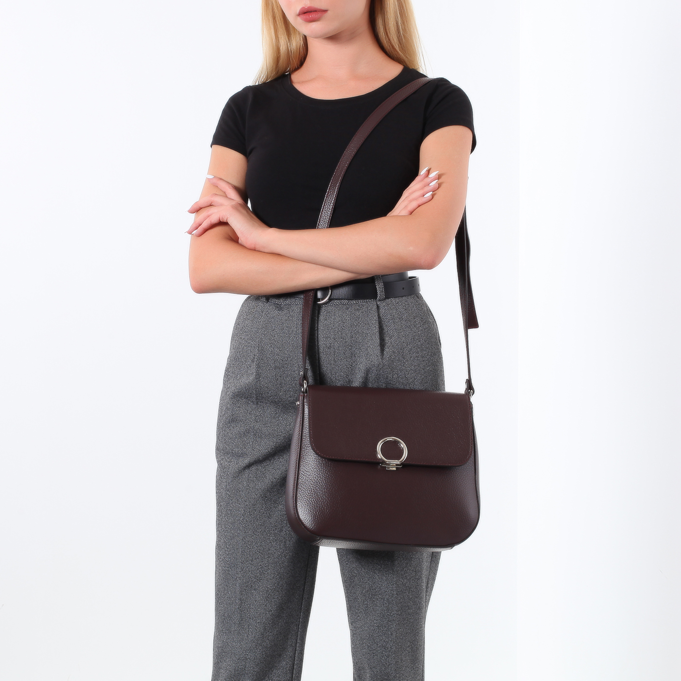 Сумка из зернистой кожи Chatte 