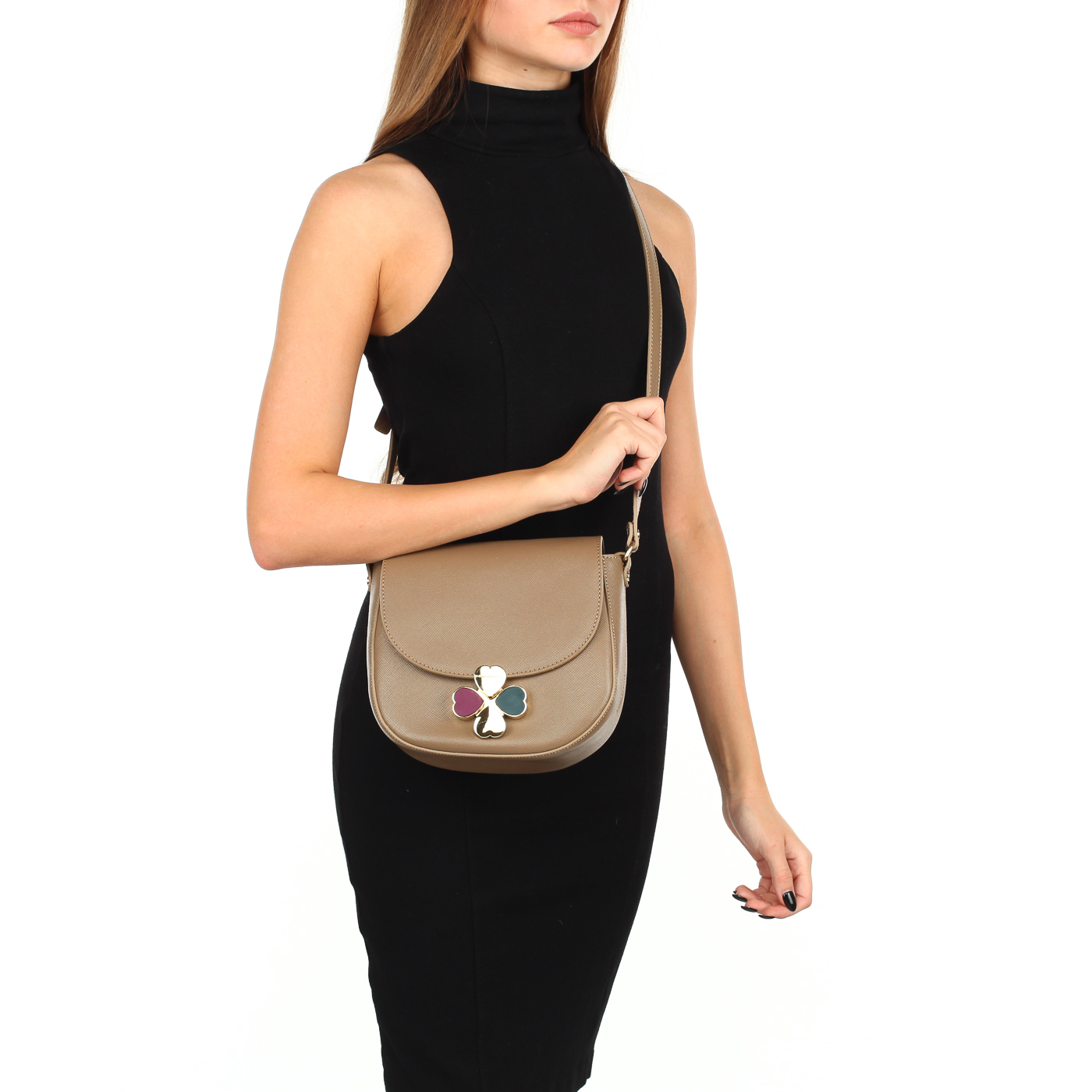 Сумочка-седло Roberta Gandolfi Linguine Saffiano