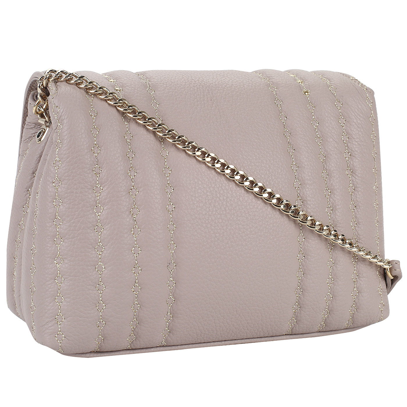 Стеганая кожаная сумочка Marina Creazioni 