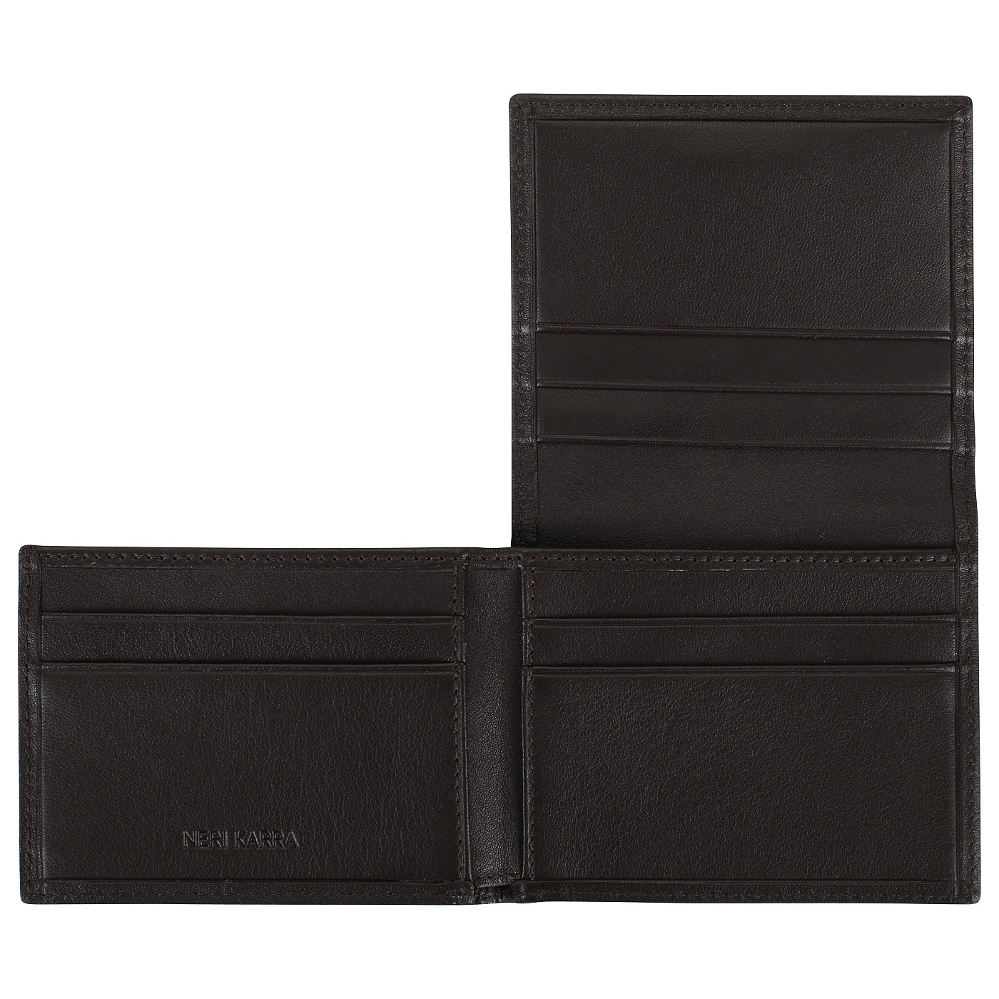 Портмоне из кожи без застежки Neri Karra 