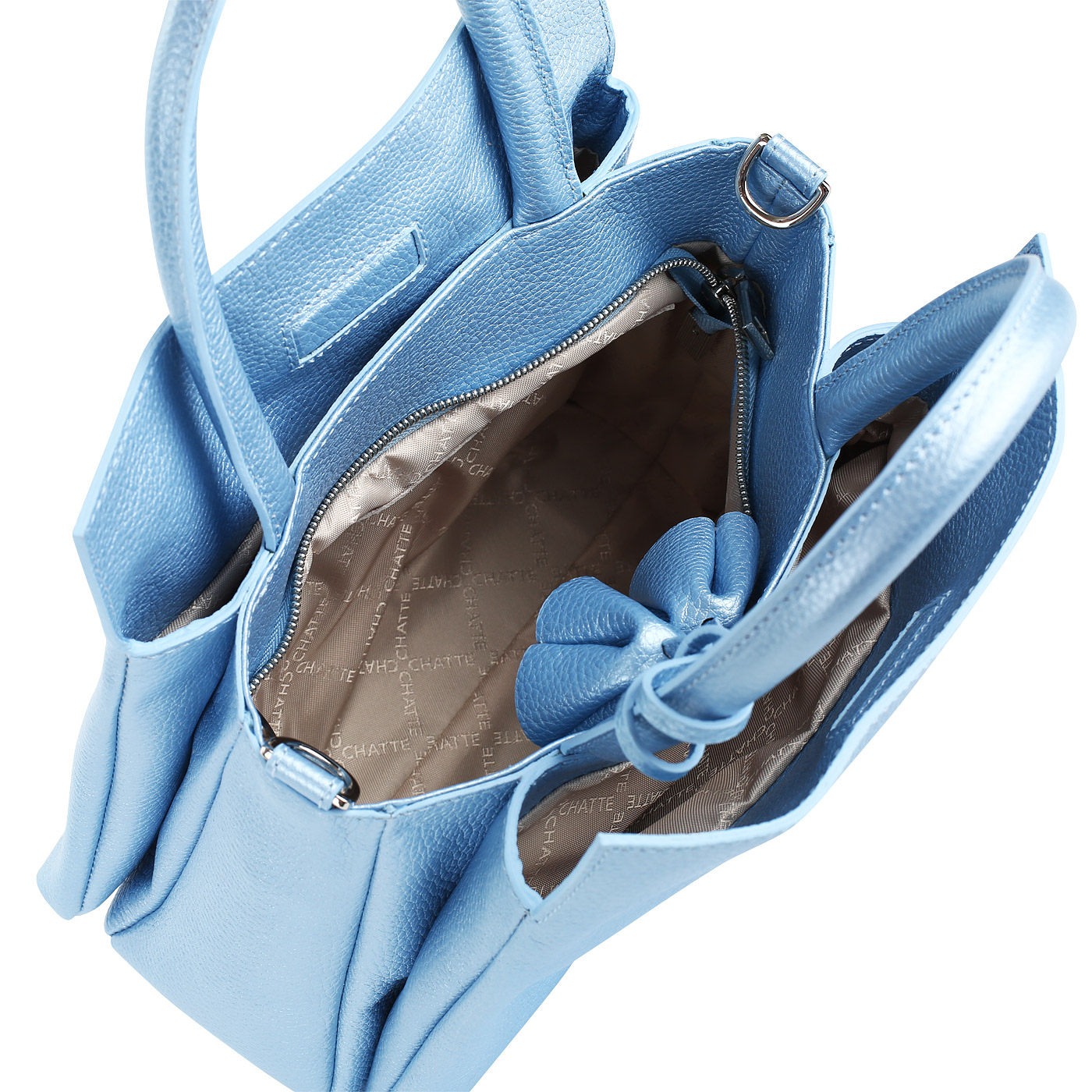 Женская сумочка из натуральной кожи с ремешком Chatte 