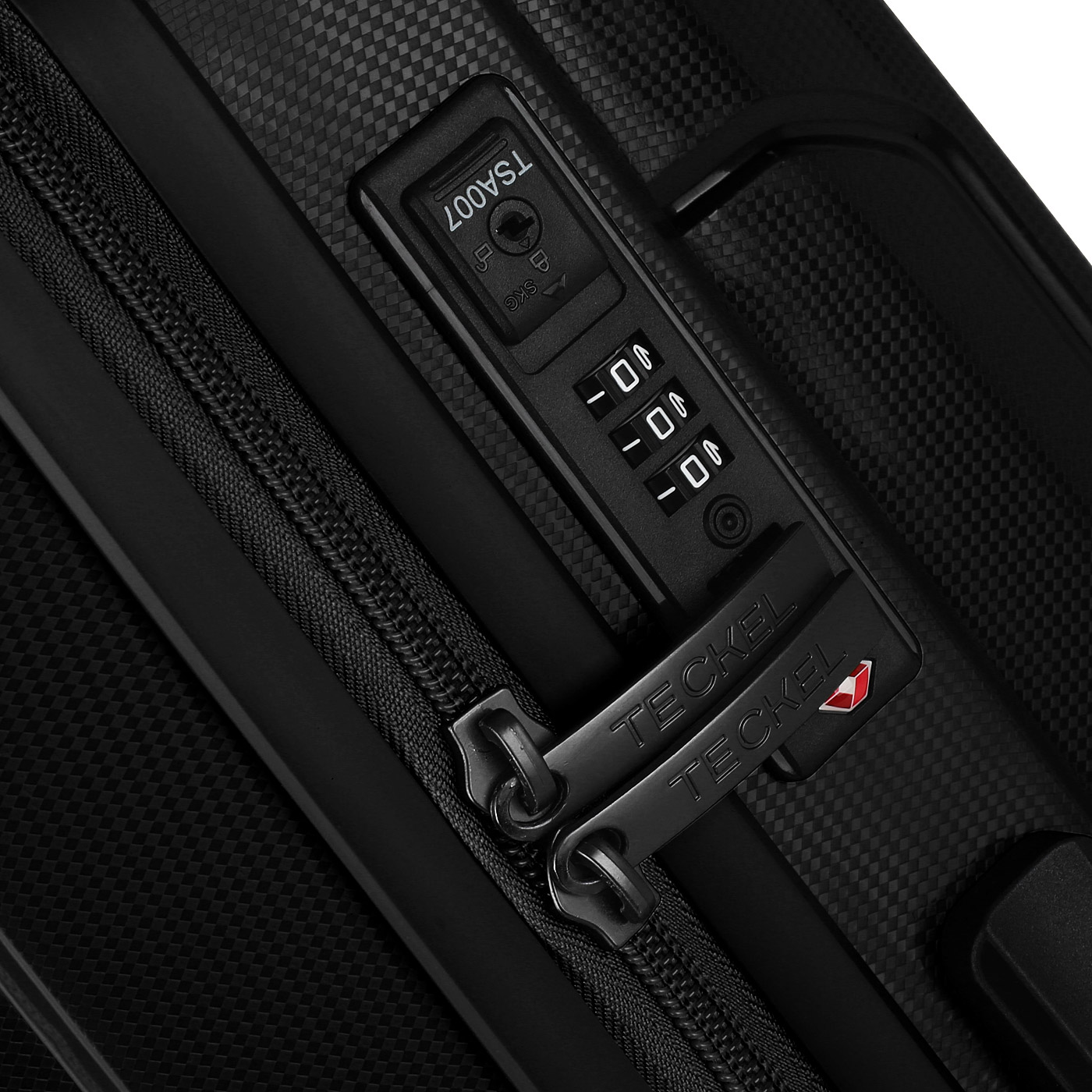 Чемодан средний M из полипропилена с кодовым замком Teckel Avenue