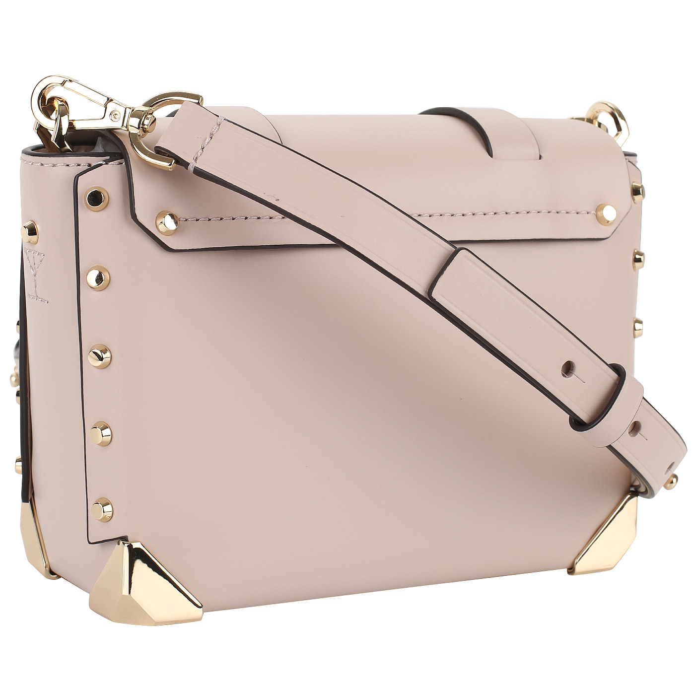 Кожаная сумка с клепками Michael Kors Manhattan