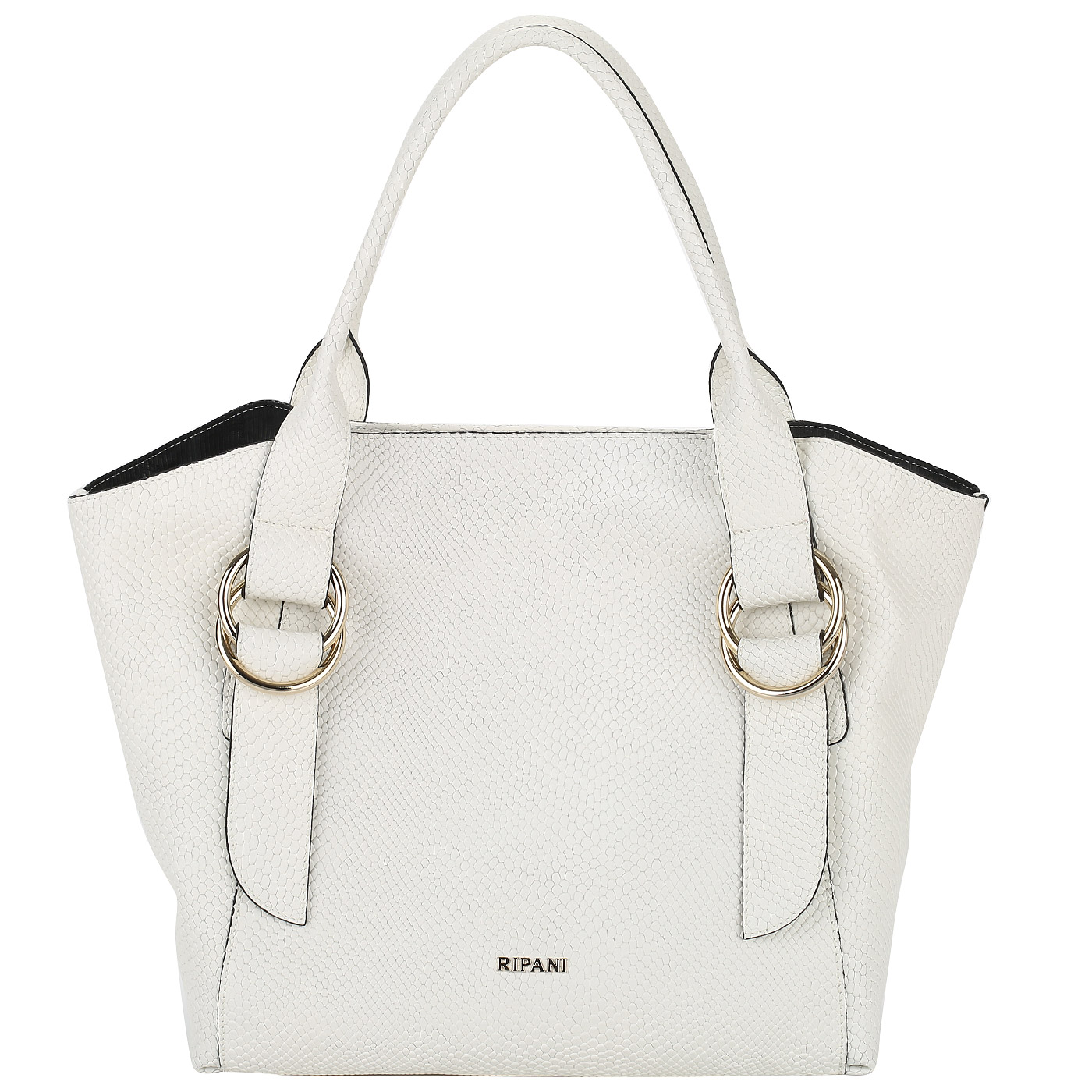 Кремовая сумка на молнии Ripani Bigia