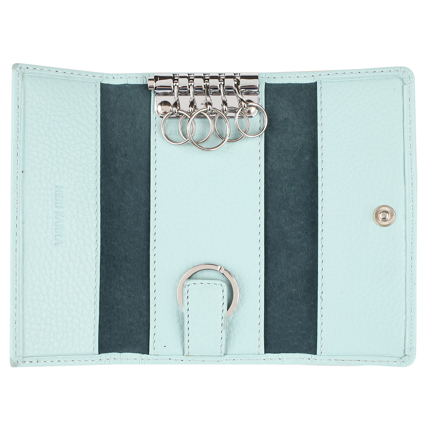 Кожаная ключница на кнопке Neri Karra 