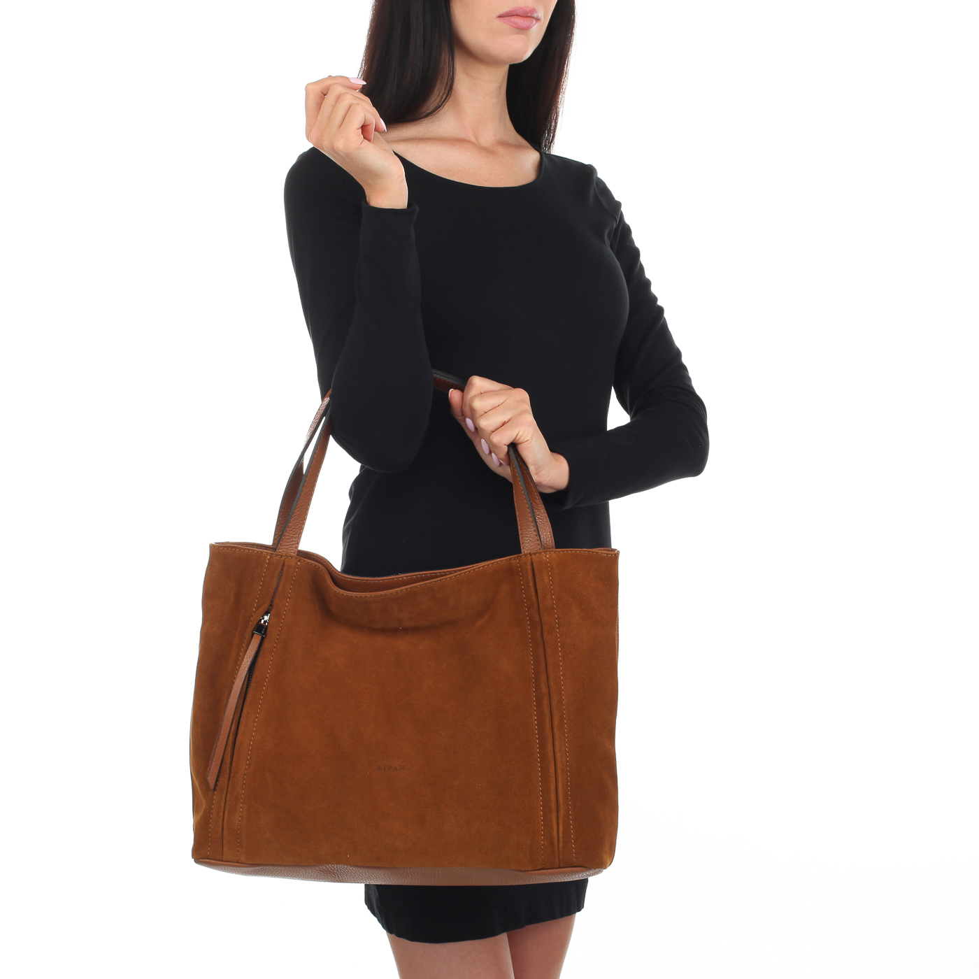 Сумка из комбинированной кожи Ripani Clivia