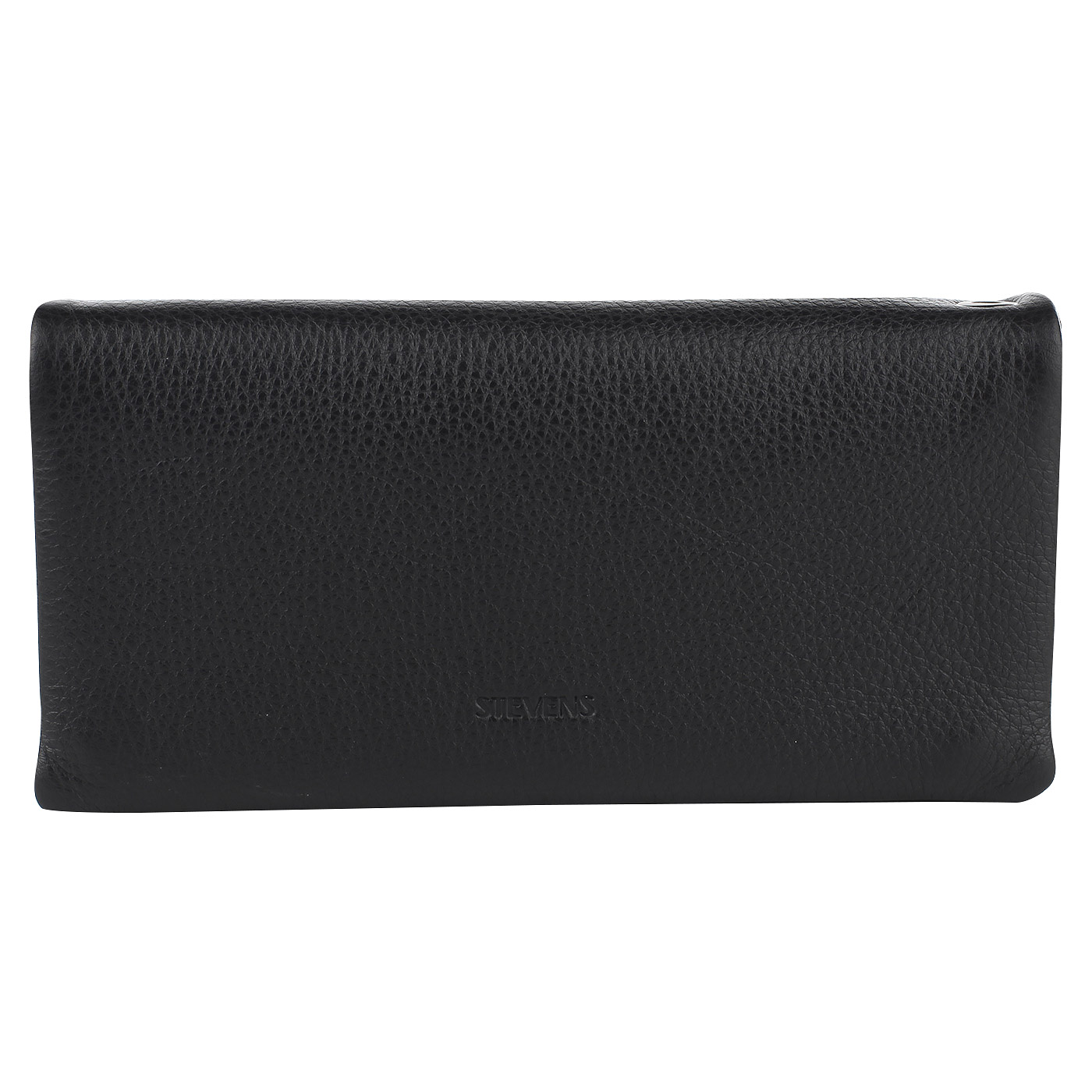 Stevens Черный мужской клатч из натуральной кожи