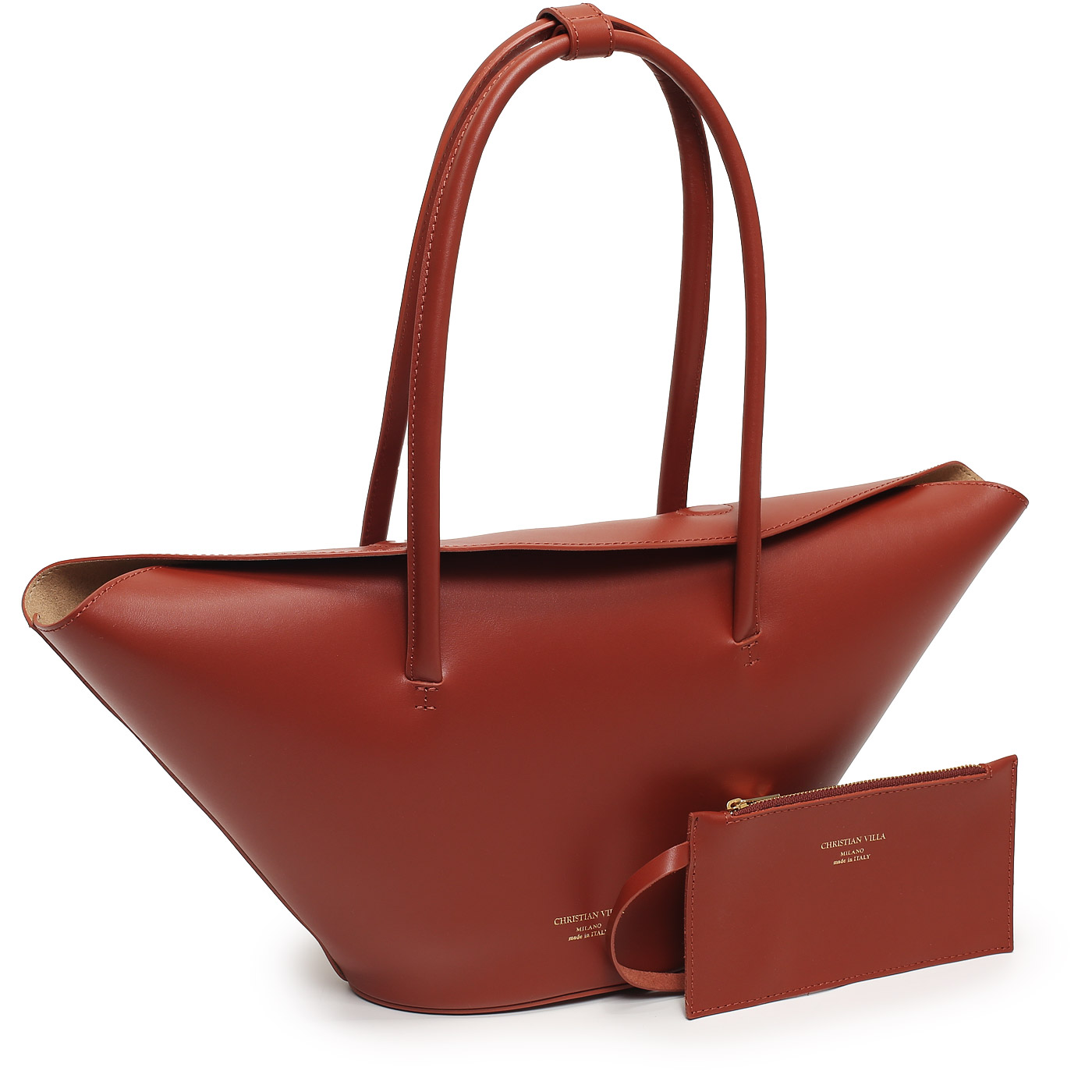 Кожаная сумка Christian Villa Hero