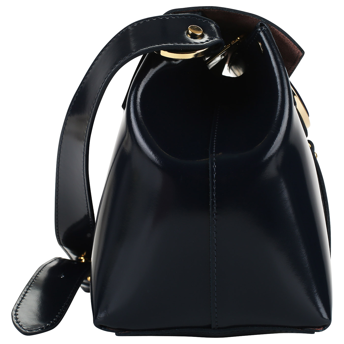 Сумка из глянцевой кожи Gilda Tonelli Pad Eco