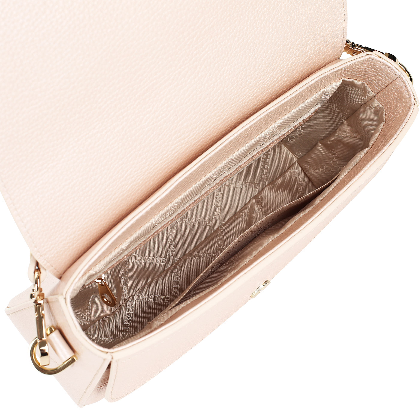 Кожаная сумочка со съемной ручкой Chatte 