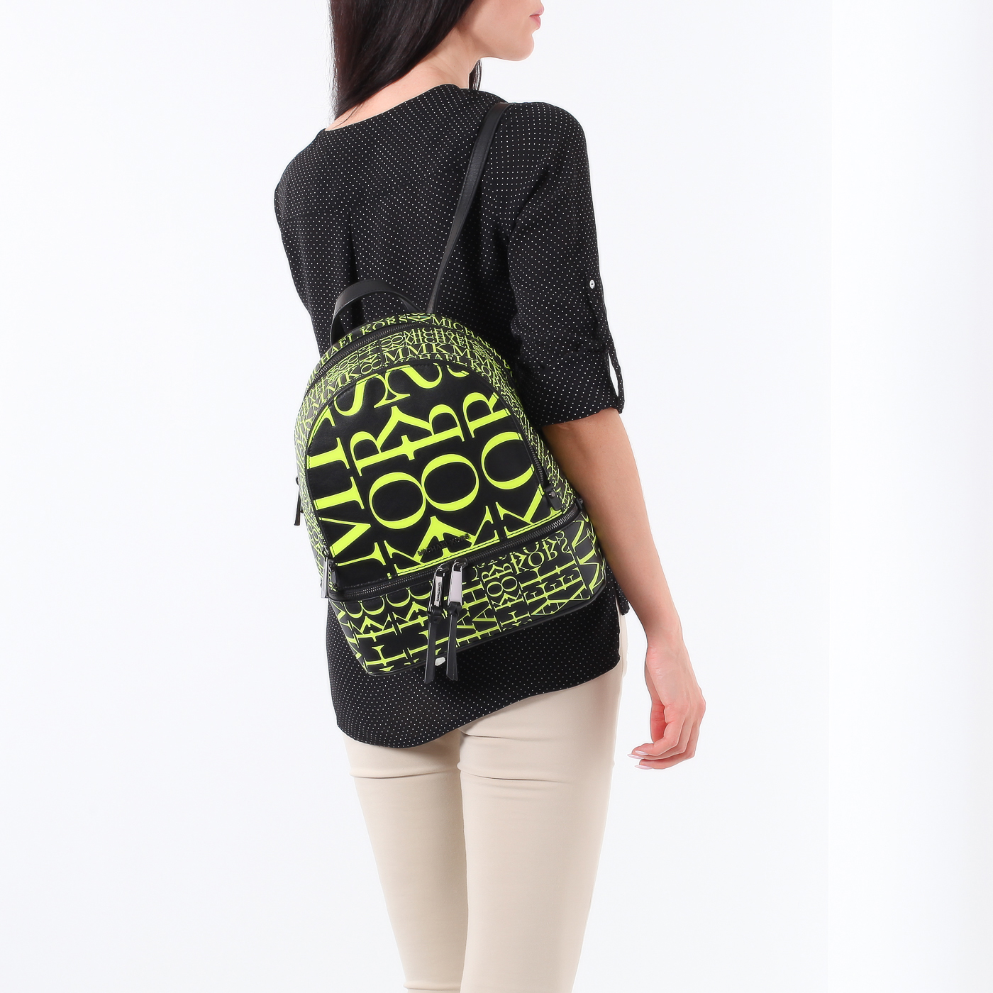 Рюкзак с логотипом бренда Michael Kors Rhea Zip