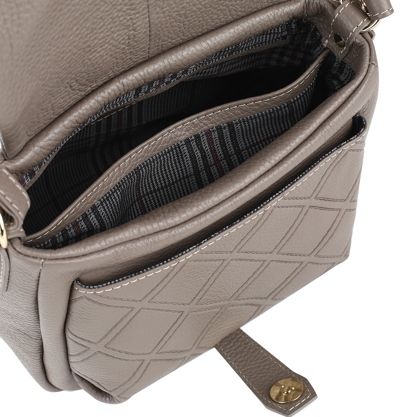 Стеганая сумочка-седло Bruno Rossi 