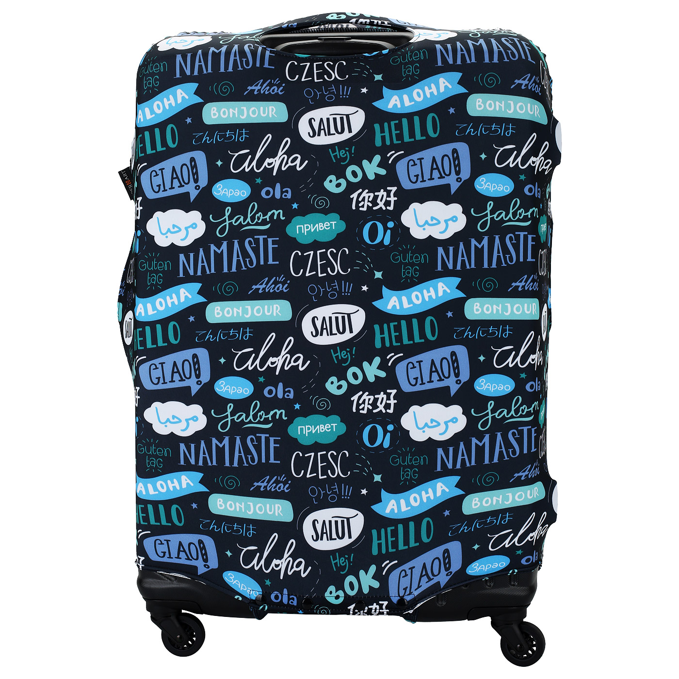 Чехол для чемодана Eberhart Blue Teal Hello