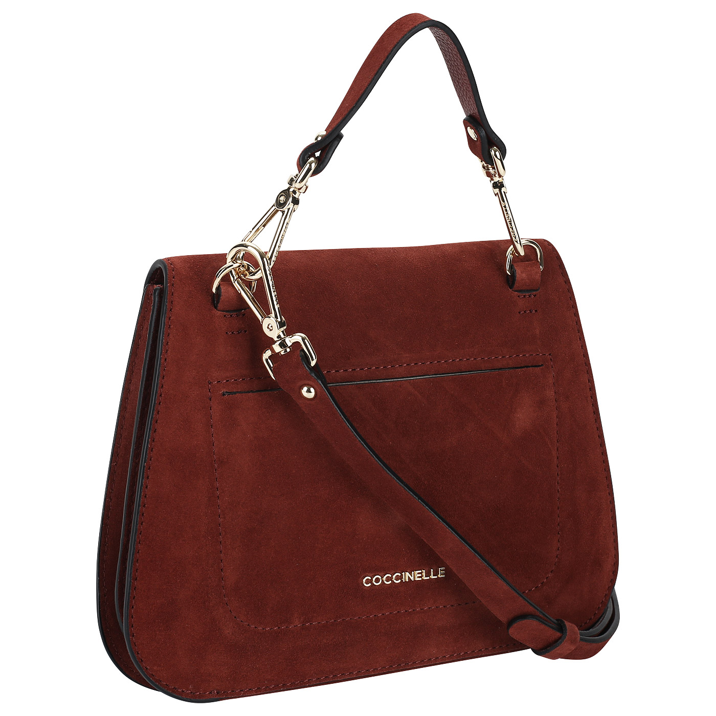 Замшевая сумочка со съемной ручкой Coccinelle Jalouse suede