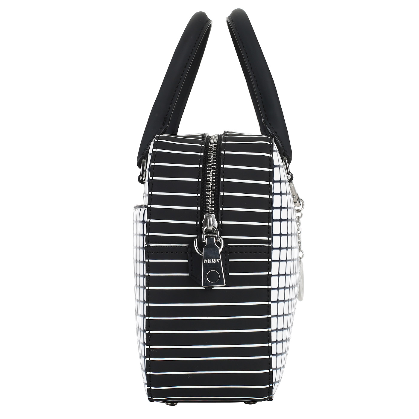 Черно-белая кожаная сумочка DKNY Bryant