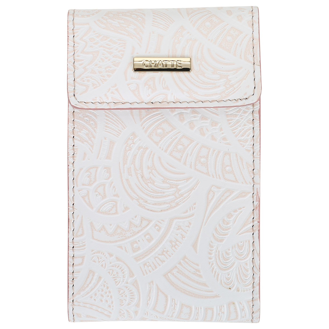 Chatte Визитница с розовым тиснением