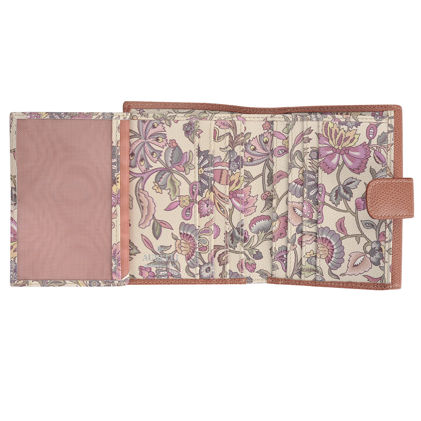 Женское кожаное портмоне Aurelli Alma fiore