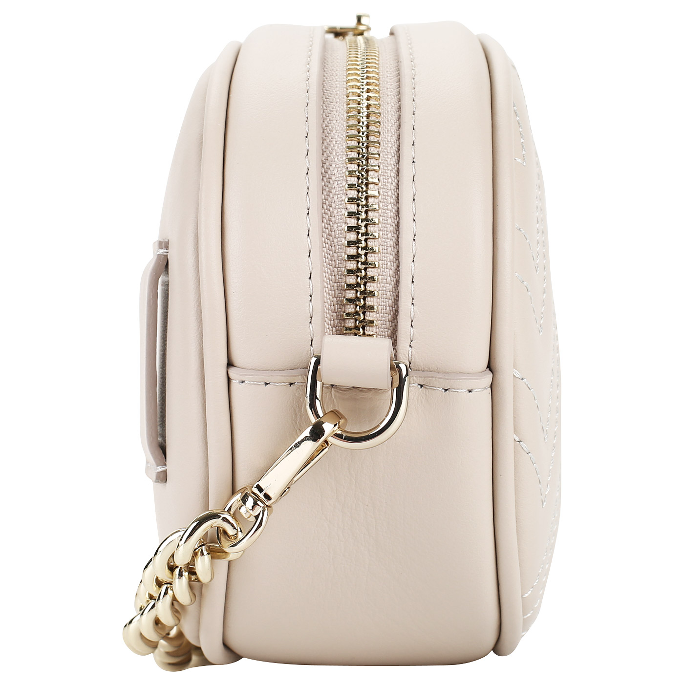 Кожаная сумочка с двумя ремнями Aurelli Shine