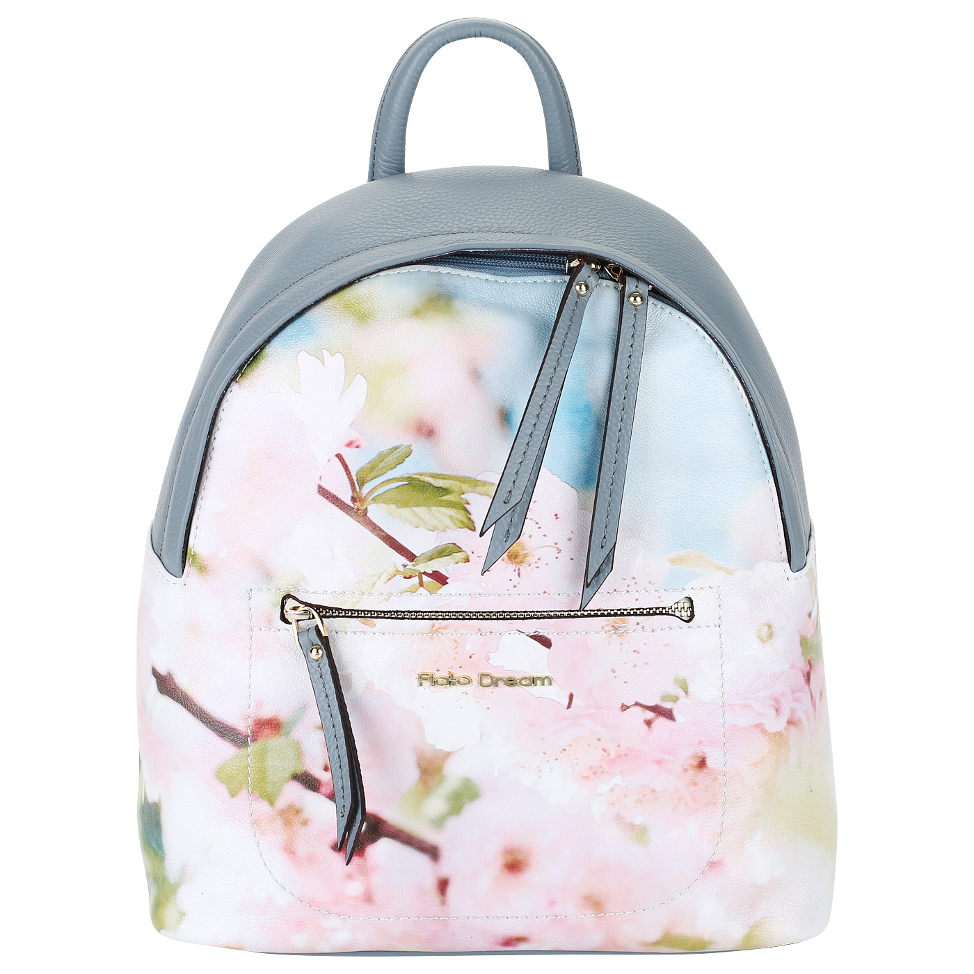 Fiato Dream Женский кожаный рюкзак с принтом
